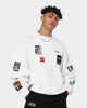 Loiter Patchwork Crewneck Off White