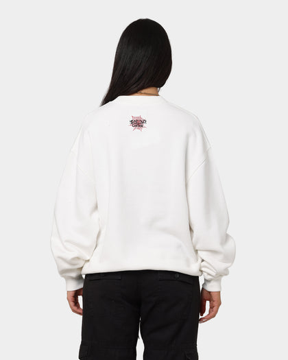 Loiter Patchwork Crewneck Off White