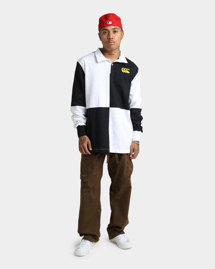 Canterbury Black & White Harlequin Rugby Jersey Black