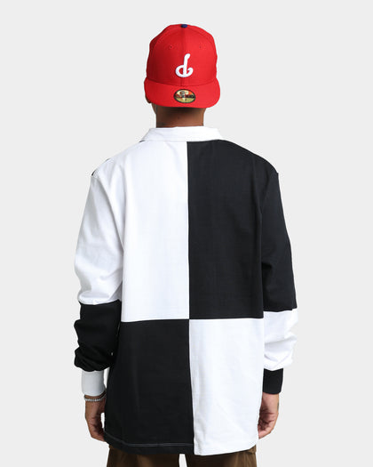 Canterbury Black & White Harlequin Rugby Jersey Black