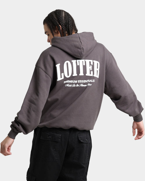 Loiter Premium Hoodie Charcoal