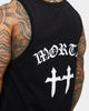 Saint Morta Day Of The Dead Singlet Black/White