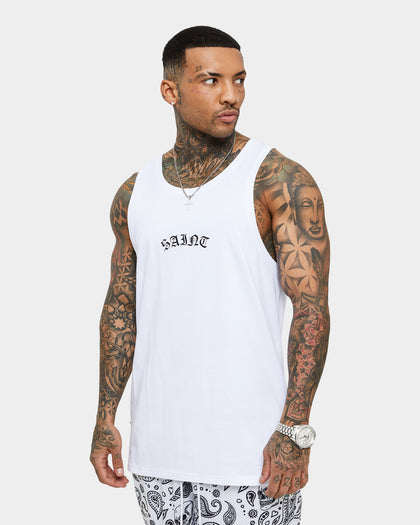 Saint Morta Day Of The Dead Singlet White/Black