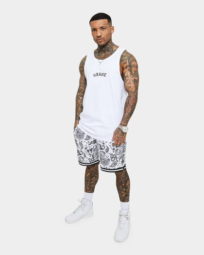 Saint Morta Day Of The Dead Singlet White/Black