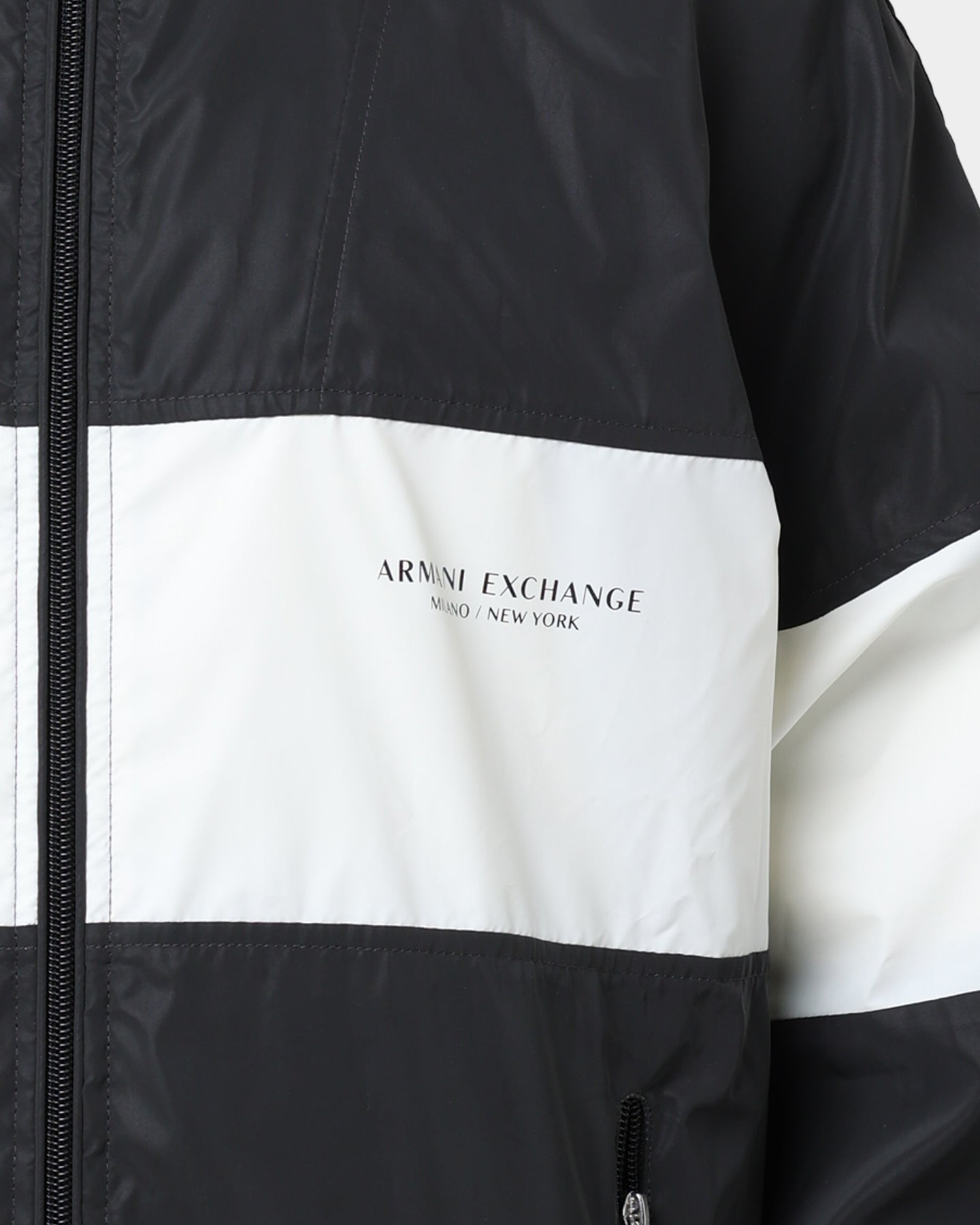 Armani Exchange Blouson Windbreaker Black/White | Culture Kings US