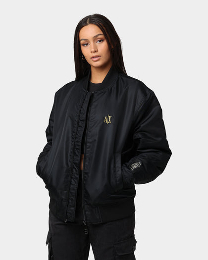 Armani Exchange Blouson Bomber Jacket Black