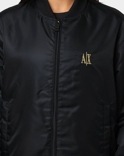 Armani Exchange Blouson Bomber Jacket Black
