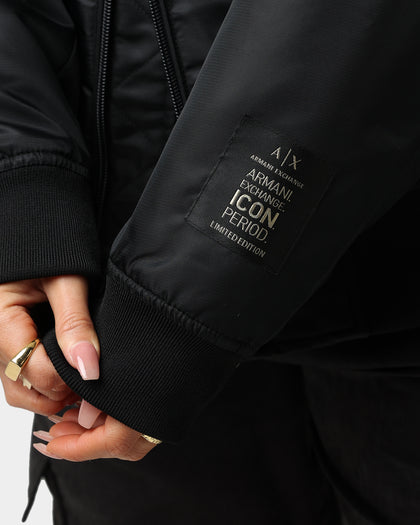 Armani Exchange Blouson Bomber Jacket Black