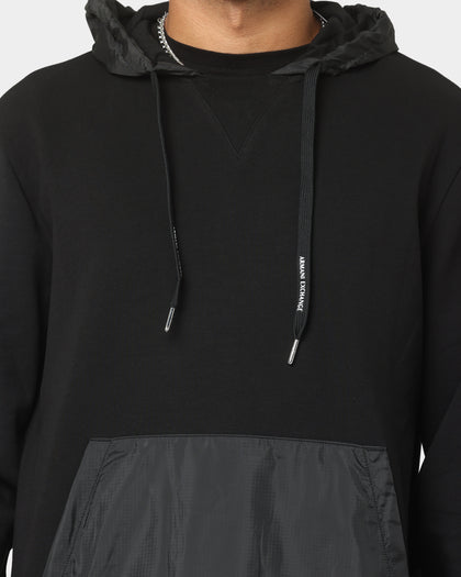 Armani Exchange Felpa Hoodie Black