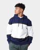 Armani Exchange Felpa Hoodie Medieval Blue/Off White