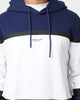 Armani Exchange Felpa Hoodie Medieval Blue/Off White