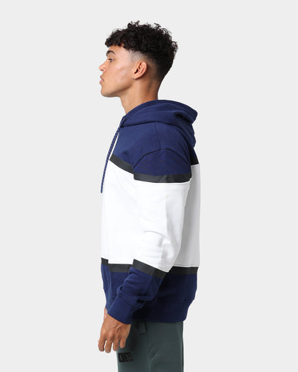 Armani Exchange Felpa Hoodie Medieval Blue/Off White