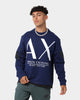 Armani Exchange Felpa Crewneck Medieval Blue