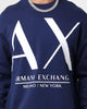 Armani Exchange Felpa Crewneck Medieval Blue