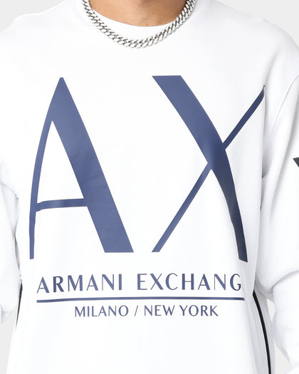 Armani Exchange Felpa Crewneck Off White