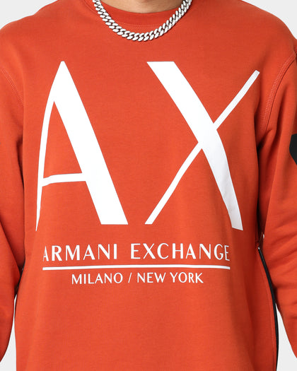 Armani Exchange Felpa Crewneck Rooibos Tea