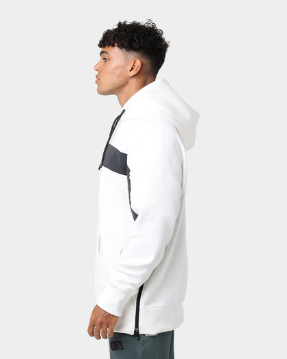 Armani Exchange Felpa Hoodie Off White/Reflective