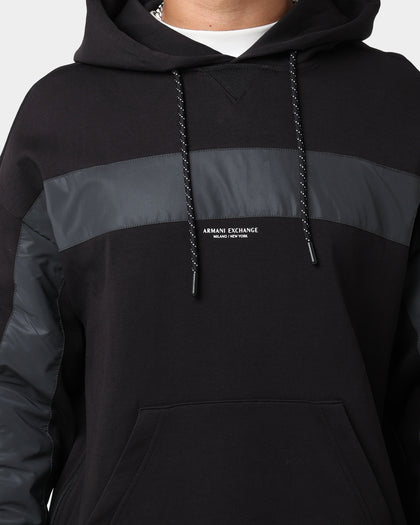 Armani Exchange Felpa Hoodie Black/Reflective