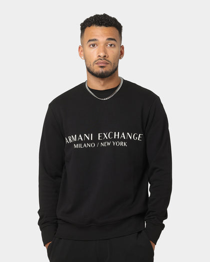 Armani Exchange Felpa Crewneck Black