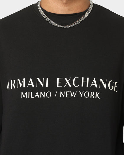 Armani Exchange Felpa Crewneck Black