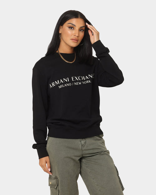 Armani Exchange Felpa Crewneck Black