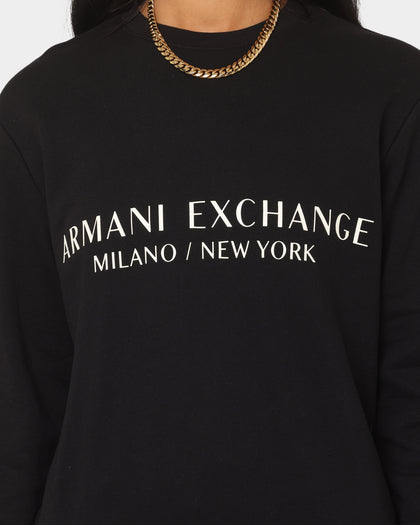 Armani Exchange Felpa Crewneck Black