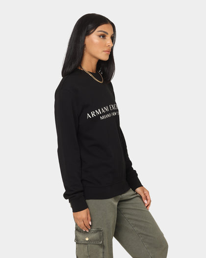 Armani Exchange Felpa Crewneck Black