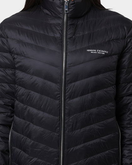 Armani Exchange Giacca Piumino Padded Down Jacket Black/Melange Grey