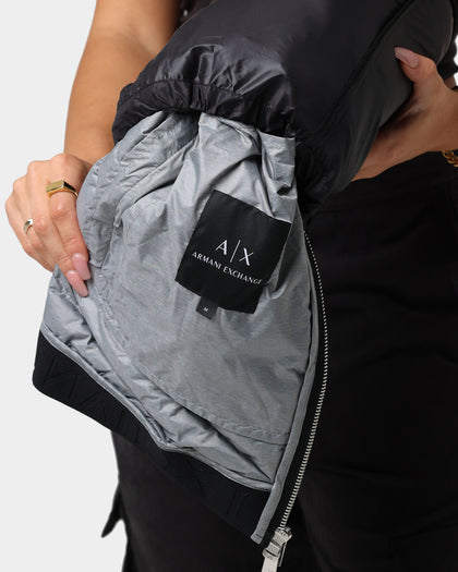 Armani Exchange Giacca Piumino Padded Down Jacket Black/Melange Grey