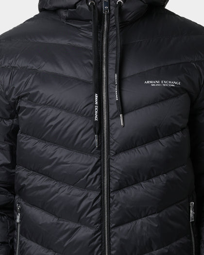 Armani Exchange Giacca Piumino Puffer Jacket Black/Melange Grey