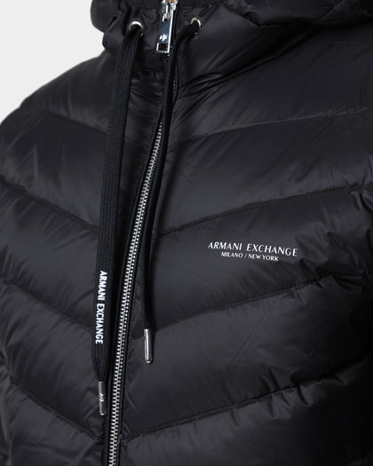 Armani Exchange Giacca Piumino Puffer Jacket Black/Melange Grey