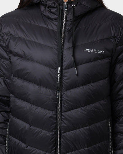 Armani Exchange Giacca Piumino Puffer Jacket Black/Melange Grey