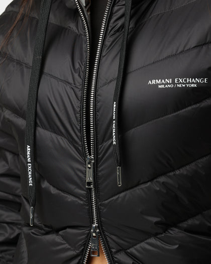 Armani Exchange Giacca Piumino Puffer Jacket Black/Melange Grey