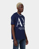 Armani Exchange Logo T-Shirt Medieval Blue