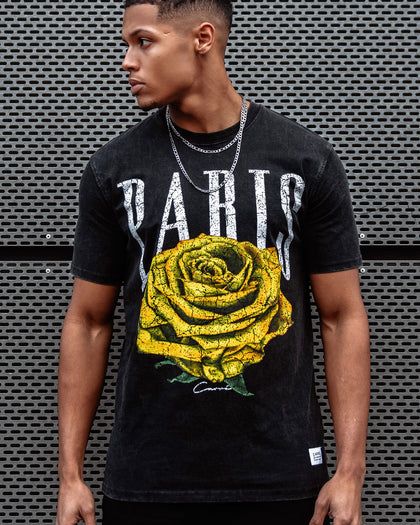 Carre Rose Vintage T-Shirt Black Wash