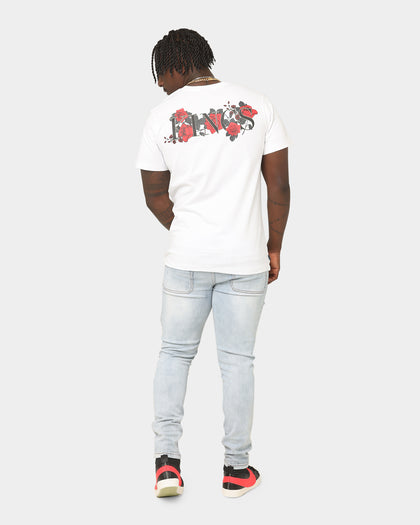 Last Kings Dead Roses Short Sleeve T-Shirt White