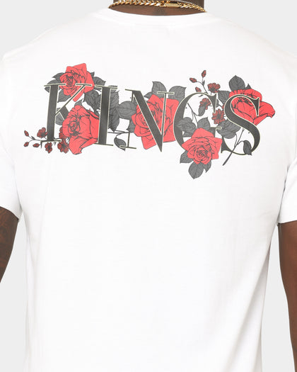 Last Kings Dead Roses Short Sleeve T-Shirt White