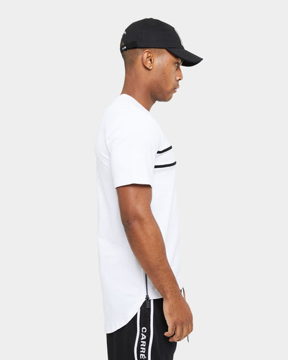 Carre Precision Zip Droptail T-Shirt White