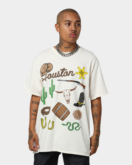 Goat Crew All Over Houston Vintage T-Shirt Off White