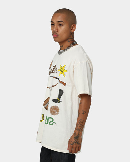 Goat Crew All Over Houston Vintage T-Shirt Off White