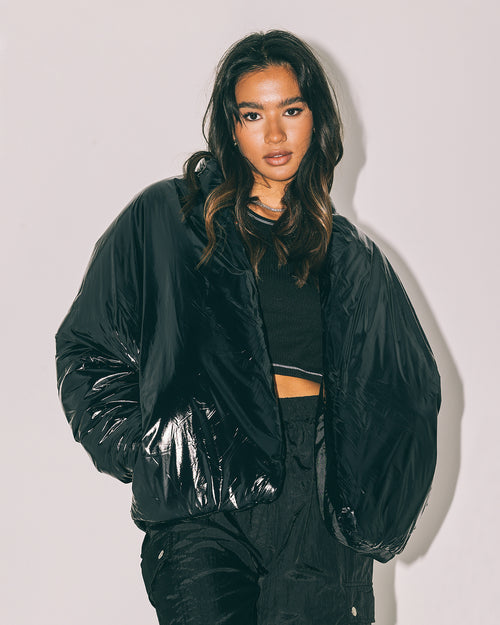 Club Paradise  Paxton Puffer Jacket Black