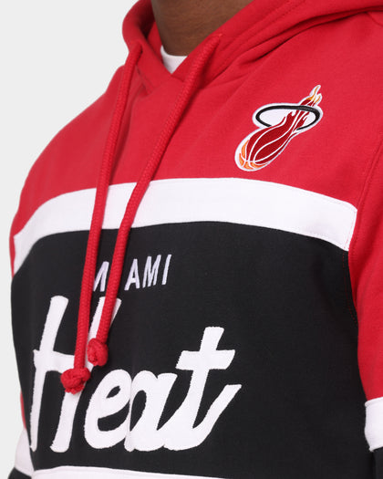 Mitchell & Ness Miami Heat Head Coach Hoodie Red