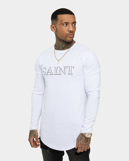 Saint Morta Society El Duplo Long Sleeve T-Shirt White/Black