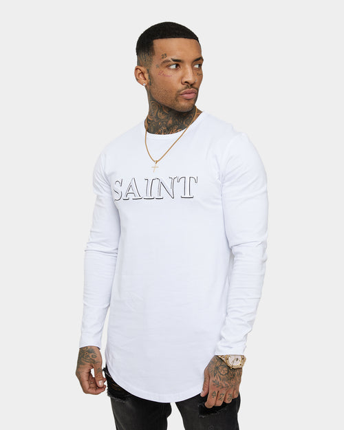 Saint Morta Society El Duplo Long Sleeve T-Shirt White/Black