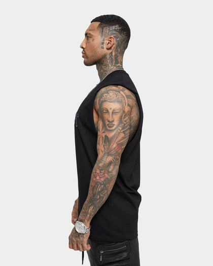 Saint Morta Society Muscle T-Shirt Black/White