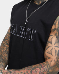 Saint Morta Society Muscle T-Shirt Black/White
