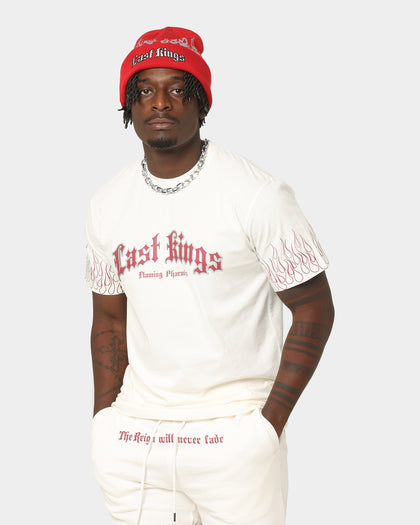 Last Kings Flaming Pharaohs Short Sleeve T-Shirt Off White