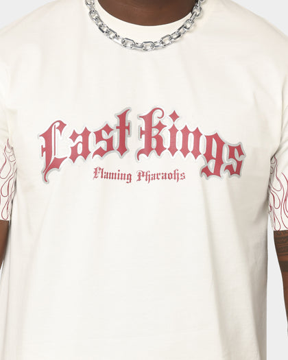 Last Kings Flaming Pharaohs Short Sleeve T-Shirt Off White