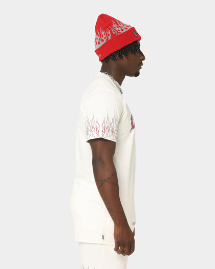 Last Kings Flaming Pharaohs Short Sleeve T-Shirt Off White