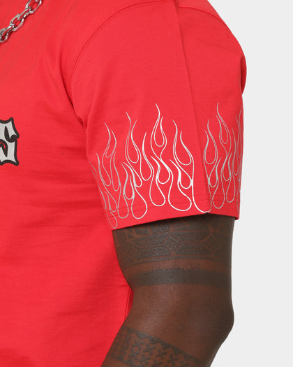 Last Kings Flaming Pharaohs Short Sleeve T-Shirt Red